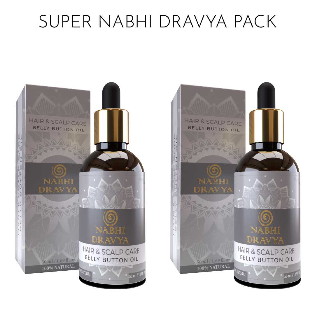 Pack of Two Hair & Scalp Care Belly Button Oil Nabhi Dravya (50ml)